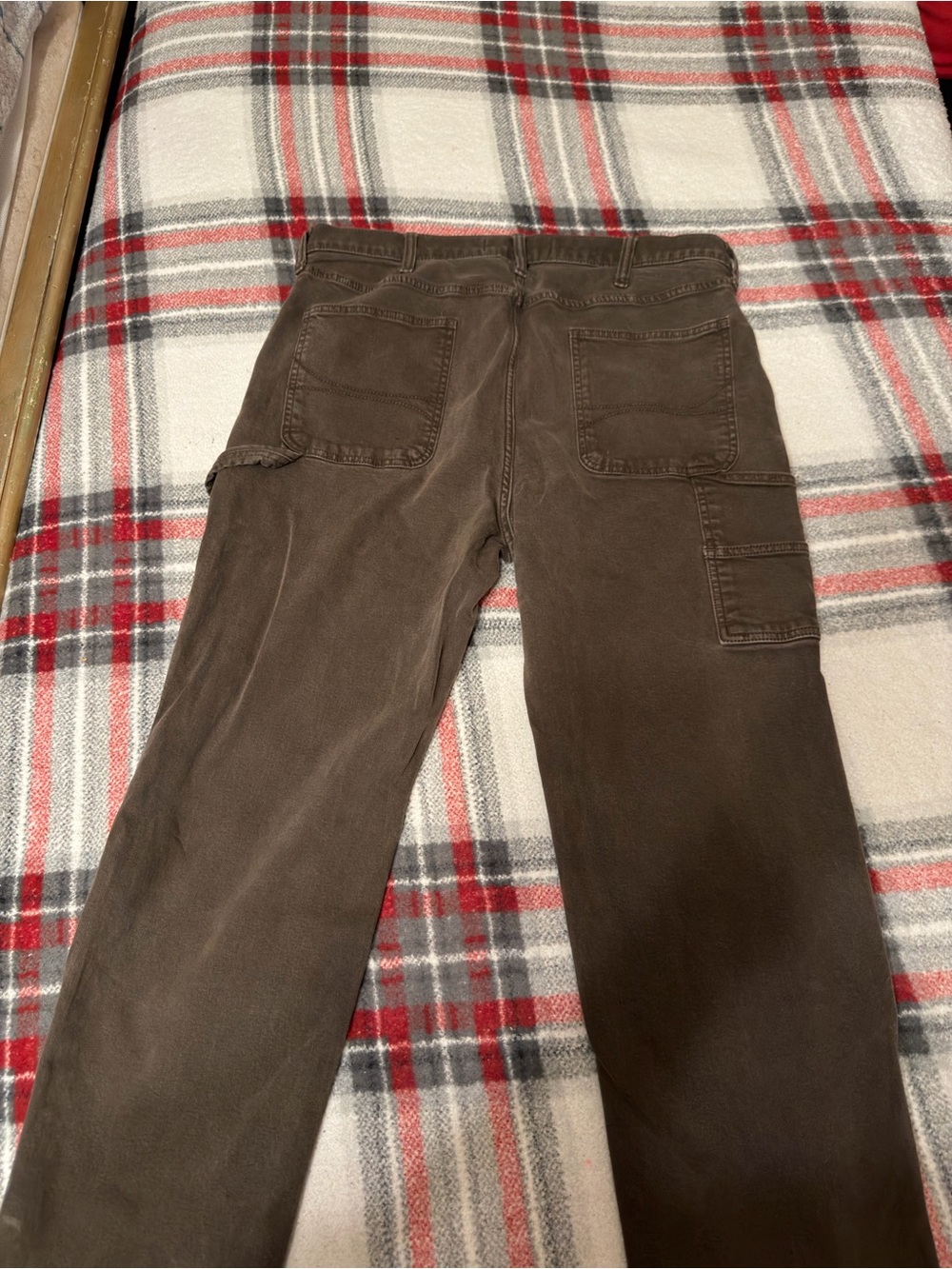 Hollister Men's Dark Brown Cargo Work Pants